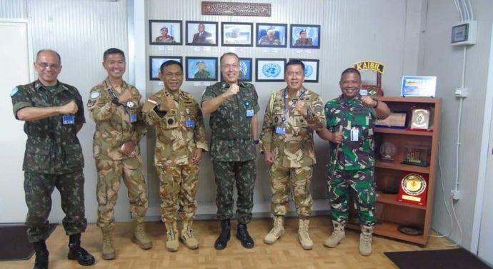 Komandan PMPP TNI Sambangi Jenderal Bintang Tiga Pemimpin pasukan PBB di Kongo
