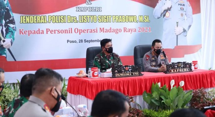 Panglima TNI Ucapkan Terima Kasih Atas Sinergi dan Kolaborasi Personel Mandago Raya