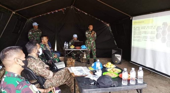 Komandan Southern Sector Laksanakan Pengecekan ke SCD Lulingu Kompi C Kongo