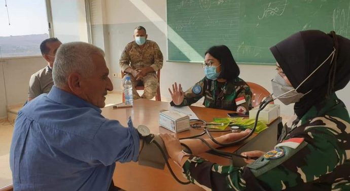 Satgas Indobatt TNI Gelar Pengobatan Gratis di Desa Deir Seriane Lebanon