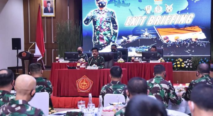 Diakhir Jabatannya, Marsekal TNI Hadi Tjahjanto, S.I.P. Adakan Exit Briefing