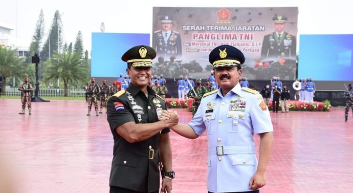Serah Terima Jabatan Panglima TNI di Mabes TNI