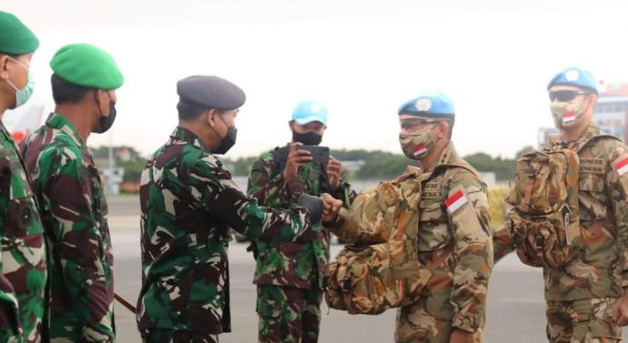 Mabes TNI Berangkatkan 215 Prajurit TNI Untuk Emban Misi Perdamaian