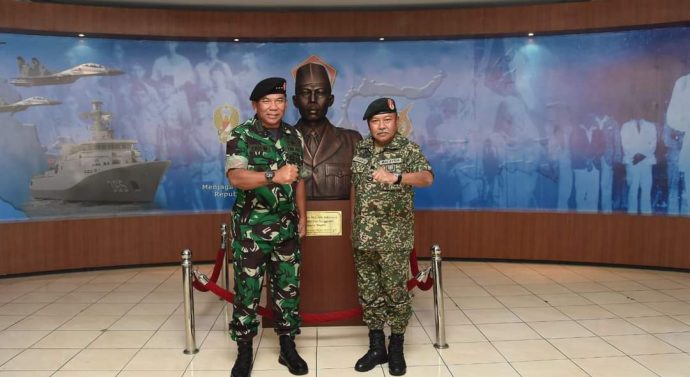 Kasum TNI Terima Kunjungan Kehormatan Ketua Staf Angkatan Tentera Malaysia